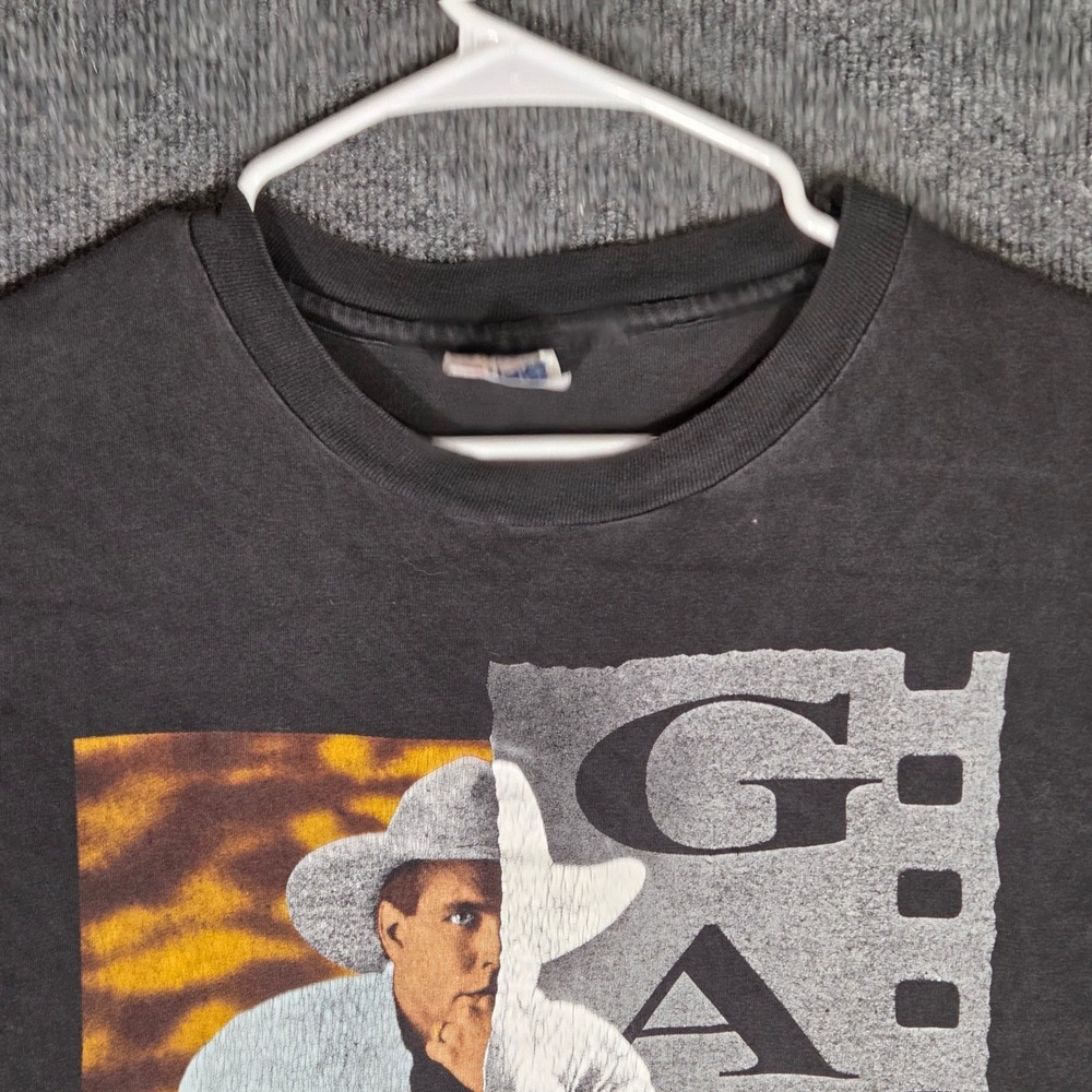 Vintage 1994 Garth Brooks Shirt XL Black Hanes Beefy-T Country Music Tour 90s